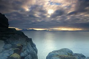Vagar Prints: Looking towards Sandoy from Vagar, Faroe Islands, Denmark, North Atlantic