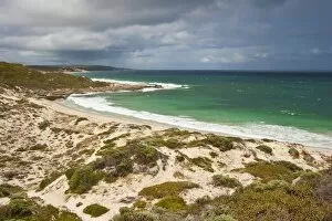 Looking south down the coast from Gnarabup near Margaret River towards the south western tip of Australia, Gnarabup