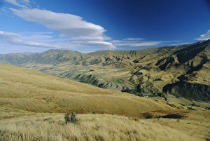 Pacific Rim Prints: Looking south from the Crown Range towards the Kawarau