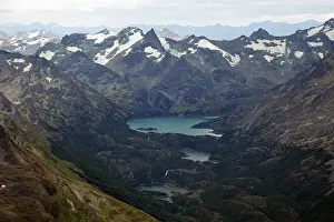 Rugged Terrain Prints: Looking across the wilderness of Tierra del Fuego from the Cordon Martial mountains
