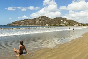 Ripple Prints: Lookout hill overlooking the beach at this popular tourist hub for the southern surf coast