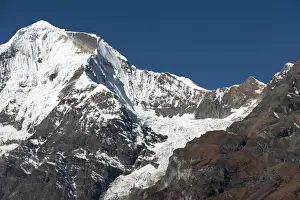 Bhutan Prints: The looming face of Jomolhari, third highest mountain in Bhutan at 7326m