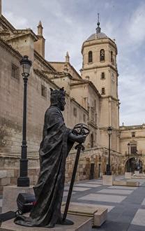 Lamppost Prints: Lorca, Region of Murcia, Spain, Europe
