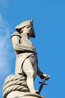 Trafalgar Square Collection: Lord Nelson, Nelsons Column, Trafalgar Square, London, England, United Kingdom