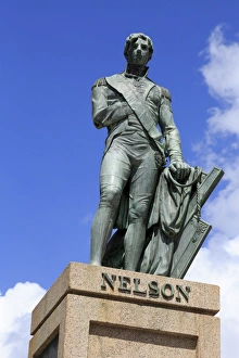 Barbados Prints: Lord Nelson statue in Bridgetown, Barbados, West Indies, Caribbean, Central America