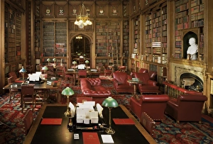 Westminster Prints: The Lords Library, Houses of Parliament, Westminster, London, England, United Kingdom