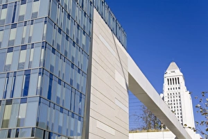 Los Angeles Police Department building and City Hall, Los Angeles, California