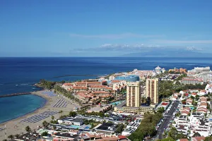 Aerials Prints: Los Cristianos, Tenerife, Canary Islands, Spain, Atlantic, Europe