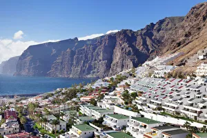 Townscape Prints: Los Gigantes, West coast, Tenerife, Canary Islands, Spain, Atlantic, Europe