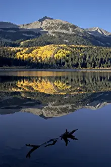 Lost Lake at dawn in the fall, Grand Mesa-Uncompahgre-Gunnison National Forest