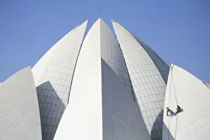 Images Dated 4th August 2009: Lotus flower temple, Bahai Temple, New Delhi, India, Asia