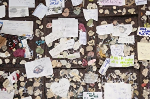 Verona Prints: Love messages, Juliets house, Verona, UNESCO World Heritage Site, Veneto, Italy, Europe