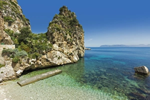 Trapani Prints: Lovely limestone cove at the Tonnara di Scopello