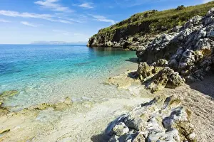 Scopello Prints: Lovely limestone cove at Zingaro Nature Reserve near Scopello on this beautiful north western coastline