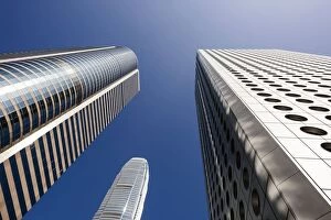 Architecture Collection: Low angle view of modern architecture, Central, Hong Kong, China, Asia