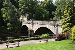 Knaresborough Prints: Low Bridge Gardens and Dropping Well Inn