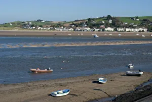 Tides Prints: Low tide at the town of Appledore looking towards Instow, Devon, England