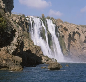 Waterfalls Prints: Lower Duden Falls, Antalya, Anatolia, Turkey, Asia Minor, Eurasia