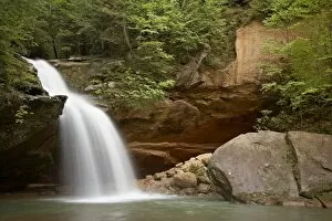 Images Dated 16th May 2008: Lower Falls, Hocking Hills State Park, Ohio, United States of America, North America