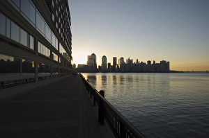 Lower Manhattan skyline from Jersey City across the Hudson River