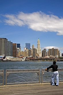 Brooklyn Prints: Lower Manhattan viewed from Fulton Ferry Landing