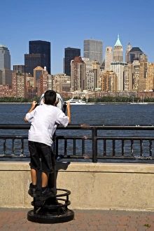 Lower Manhattan viewed from Liberty Park