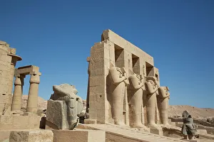 Ancient Thebes Prints: Lower Section, Colossus of Ramesses II