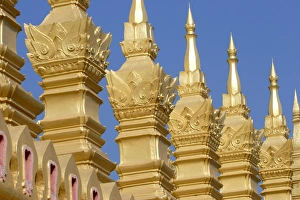 Detail of That Luang temple