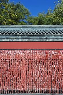 Images Dated 10th November 2007: Lucky China Knots symbolising happiness decorate Taoist Donyue temple, Chaoyang district