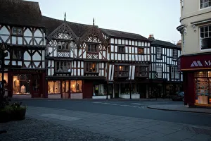 Ludlow town centre in the evening, Shropshire, England, United Kingdom, Europe