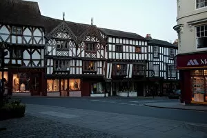 Shropshire Collection: Ludlow town centre in the evening, Shropshire, England, United Kingdom, Europe