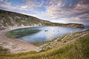 Eroded Prints: Lulworth Cove, a perfect horseshoe-shaped bay