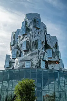 Stacked Prints: LUMA Cultural Center building, architect Frank Gehry