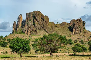 West Africa Prints: Lunar landscape, Rhumsiki, Mandara mountains, Far North province, Cameroon, Africa