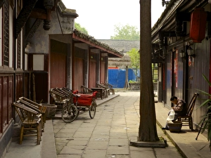 Sichuan Prints: Luodai Ancient Town, Chengdu, Sichuan Province, China, Asia