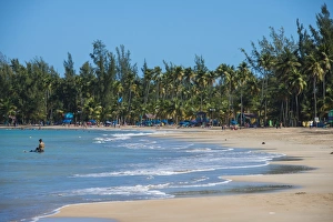 Puerto Rico Prints: Luquillo Beach, Puerto Rico, West Indies, Caribbean, Central America