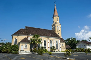 Lutheran Prints: Lutheran church in the German speaking town of Pomerode, Brazil, South America