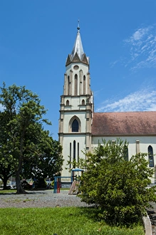 Lutheran Prints: Lutheran church in the German town of Blumenau, Brazil, South America