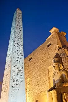 Images Dated 8th February 2009: Luxor Temple, Luxor, UNESCO World Heritage Site, Thebes, Egypt, North Africa, Africa