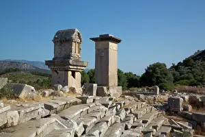 Pillars Prints: Lycian Pillar Tomb (left) & Harpy Monument