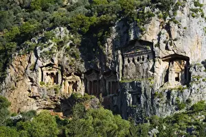Lycian Prints: Lycian rock tombs dating from the fourth to second centuries BC