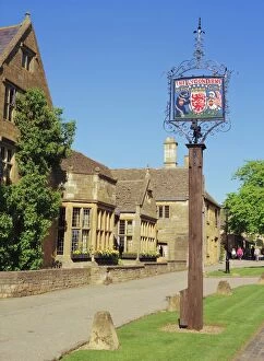 Sign Collection: The Lygon Arms sign, Broadway, the Cotswolds, Hereford & Worcester, England, UK, Europe