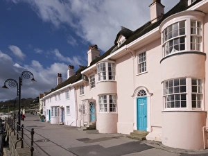 Walk Way Prints: Lyme Regis Cottages, Dorset, England, United Kingdom, Europe