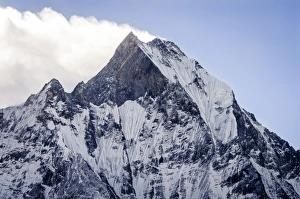 Machhapuchhare Prints: Machhapuchhare (Fish Tail), 6993m, Annapurna Conservation Area, Nepal, Himalayas, Asia