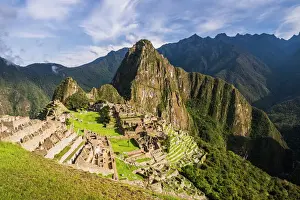 Peru Prints: Machu Picchu Inca ruins and Huayna Picchu (Wayna Picchu), UNESCO World Heritage Site