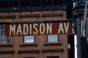 Street Sign Prints: Madison Avenue street sign