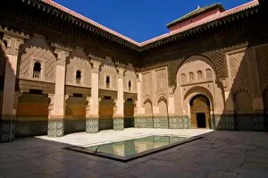 Images Dated 22nd May 2008: Madrassa Ali Ben Youssef, Marrakech, Morocco, North Africa, Africa