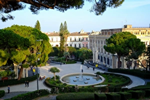 Catania Prints: Maestranze Park, Catania, Sicily, Italy, Europe