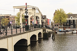 Magere Brug Prints: Magere Brug (the Skinny Bridge), Amsterdam, Netherlands, Europe