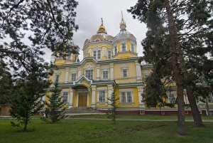 Cathedrals Prints: The magnificent Cathedral of the Holy Ascension, Almaty, Kazakhstan, Central Asia, Asia